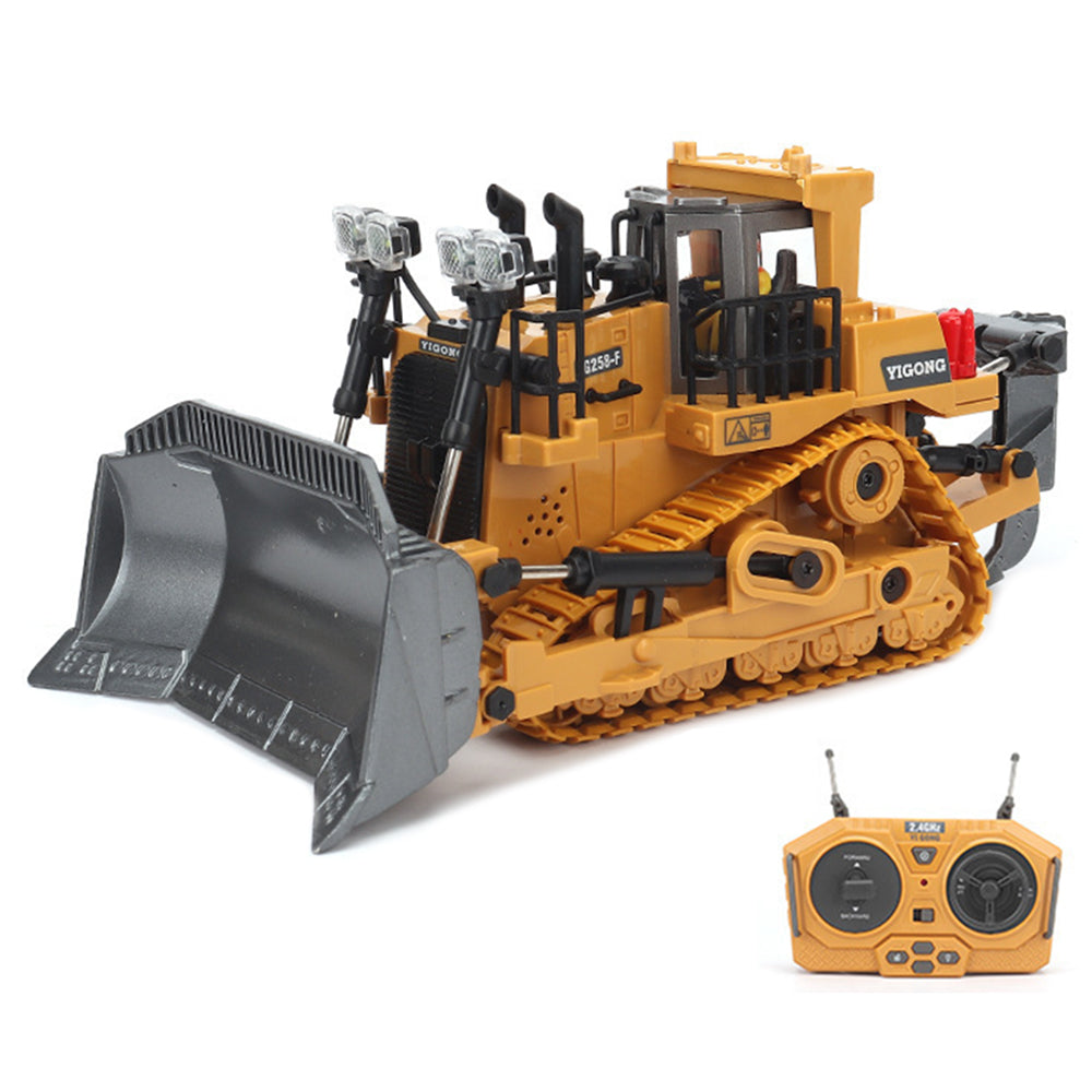 Children 9-Channel Bulldozer RC Vehicle Toy with Sound and Light Effect Children 9-Channel Bulldozer RC Vehicle Toy with Sound and Light Effect